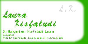 laura kisfaludi business card
